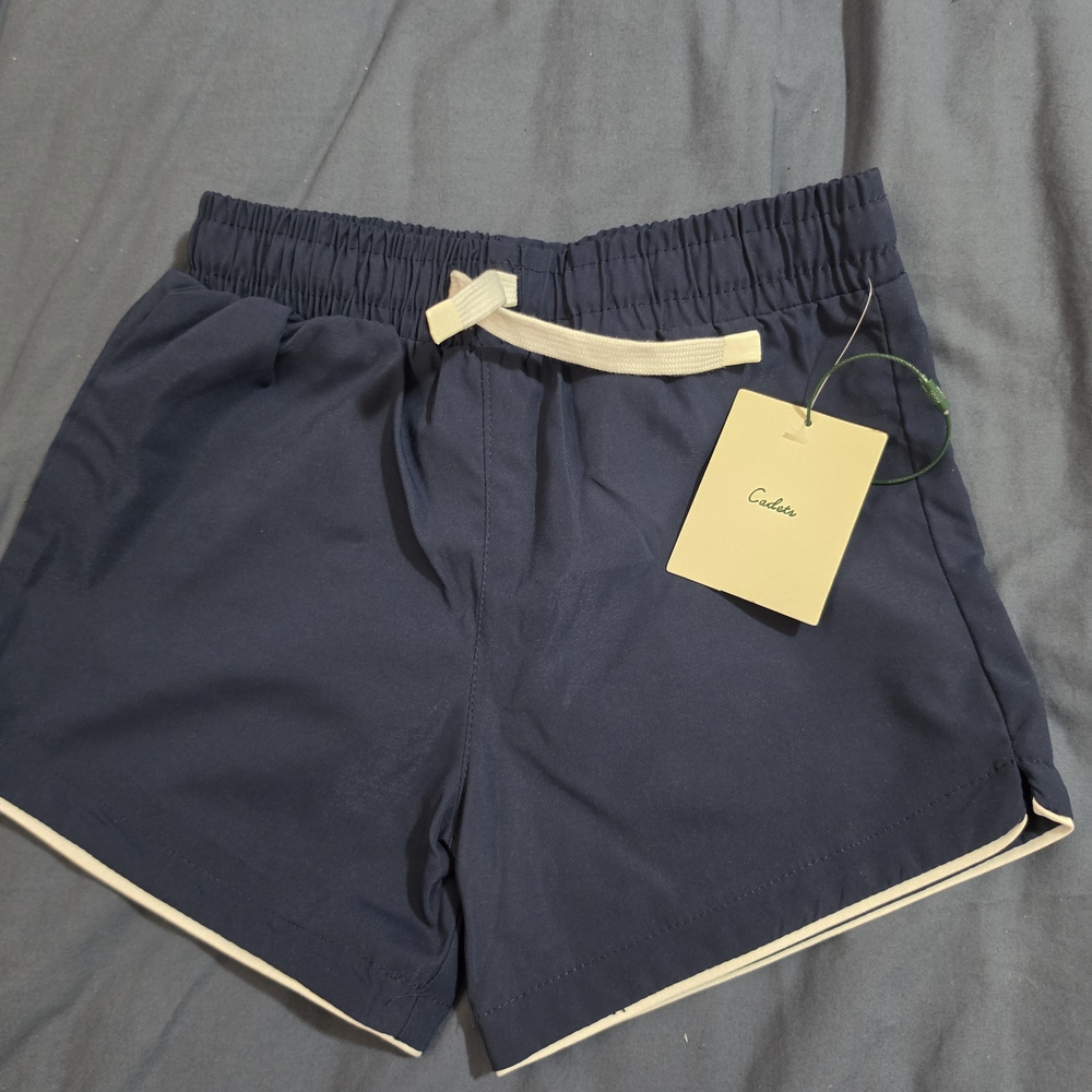 Cadets Navy Drawstring Kids Shorts